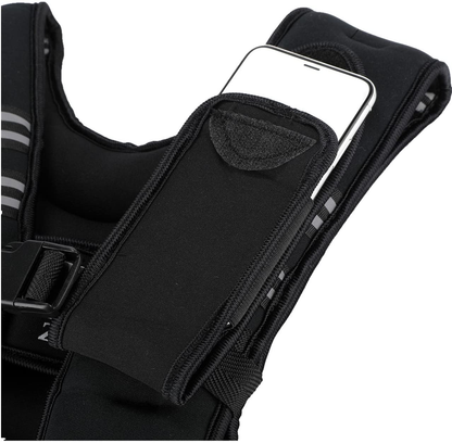 Weighted Vest, 6Lb/8Lb/12Lb/16Lb/20Lb/25Lb/30Lb Weight Vest with Reflective Stripe for Workout, Strength Training, Running, Fitness, Muscle Building, Weight Loss, Weightlifting