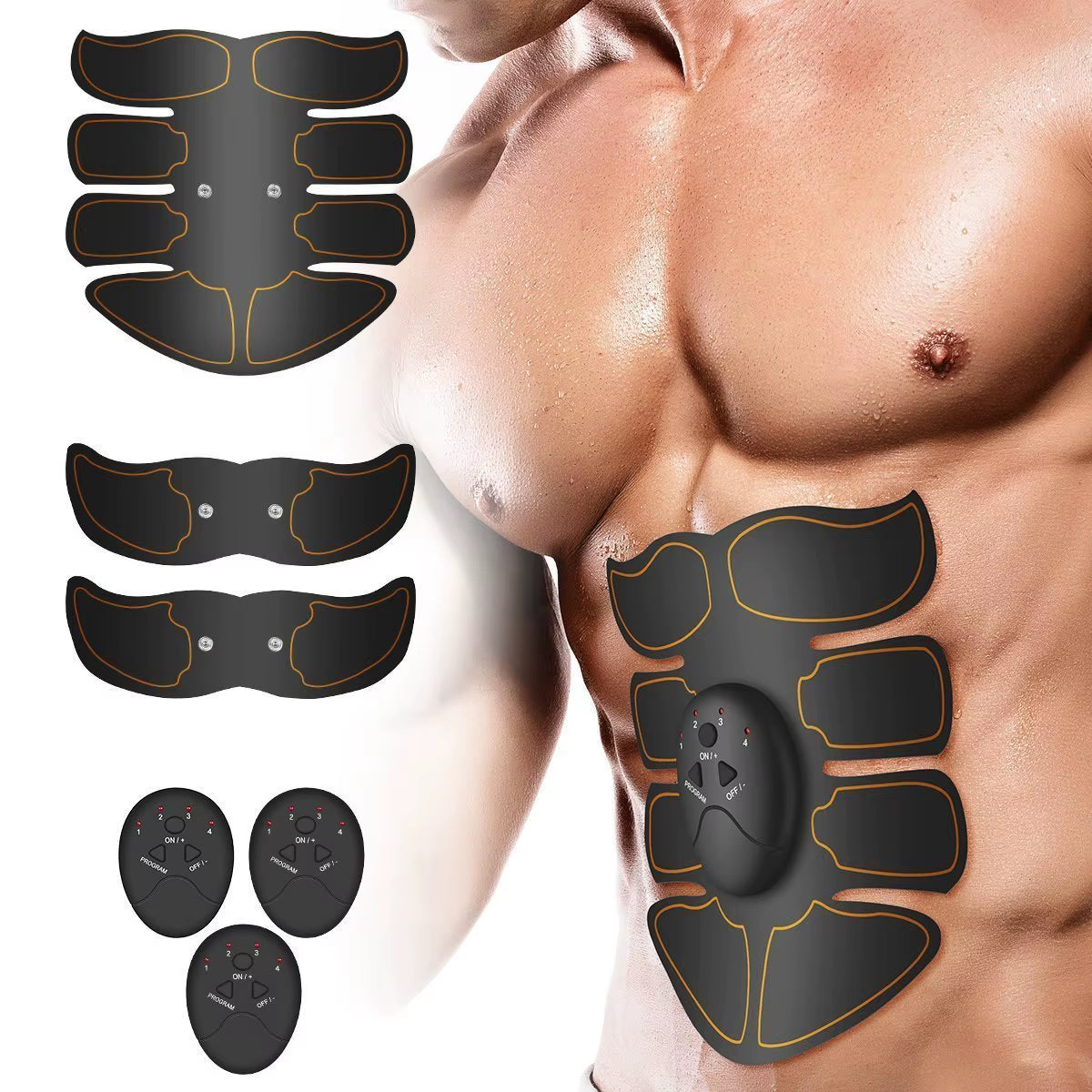 Electric Muscle Stimulator EMS Wireless Buttocks Hip Trainer Abdominal ABS Stimulator Fitness Body Slimming Massager